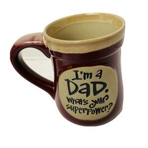 Burton + Burton Coffee Mug Men OS Burgundy I'm a Dad What's Your Superpower Mug